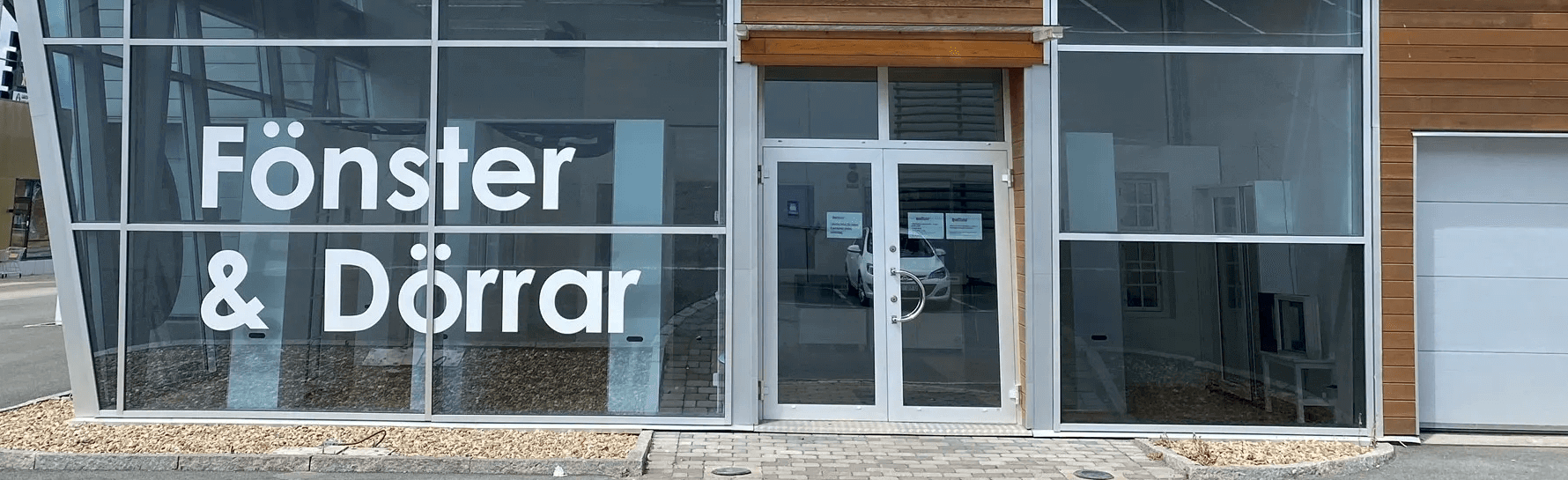 Sparfönster showroom i Jönköping